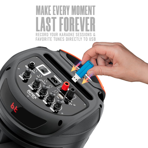 Intex Thriller 1100 | Trolley Speaker (110W Power & 3 Hours of Playback)